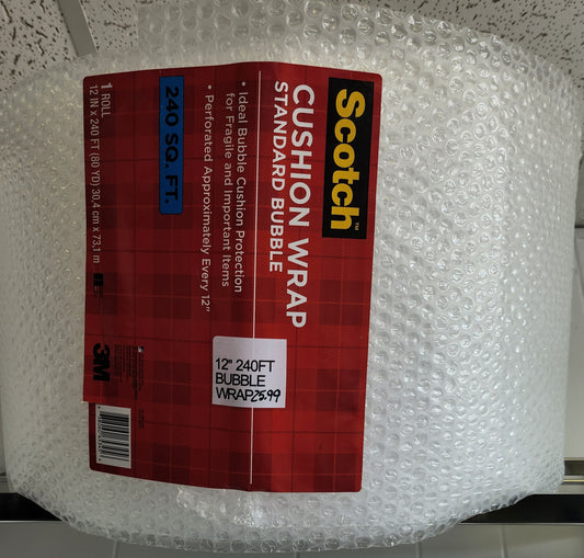 BUBBLE WRAP 12X240FT/ENVOLTORIO DE BURBUJAS 12X240FT