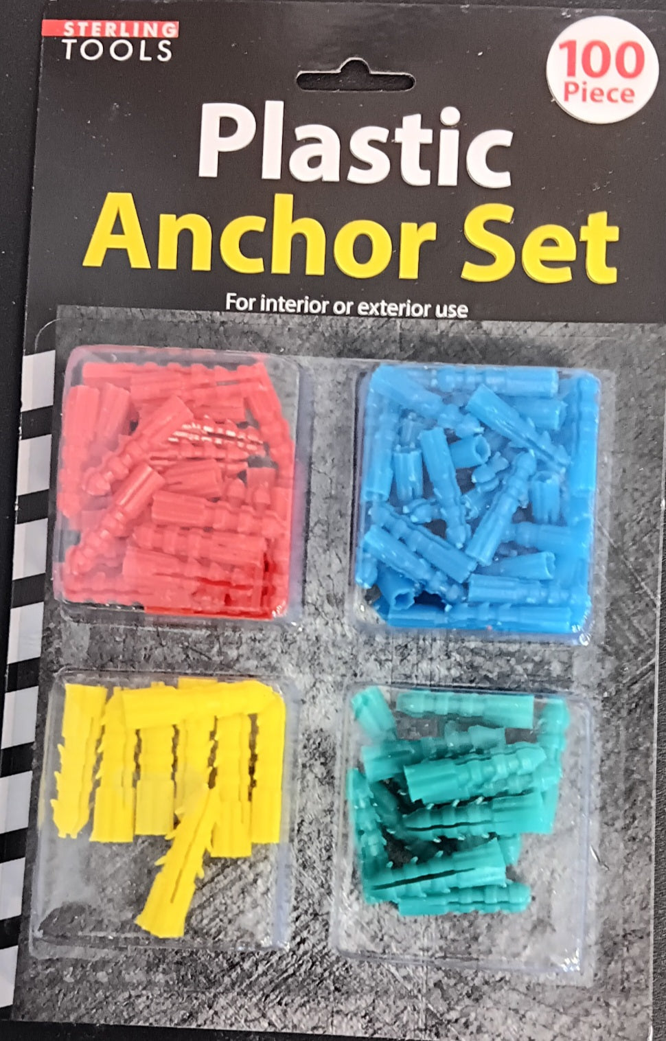 Plastic Anchors Set/Juego de anclajes de plástico