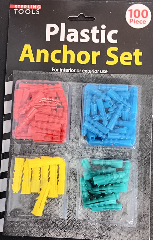 Plastic Anchors Set/Juego de anclajes de plástico